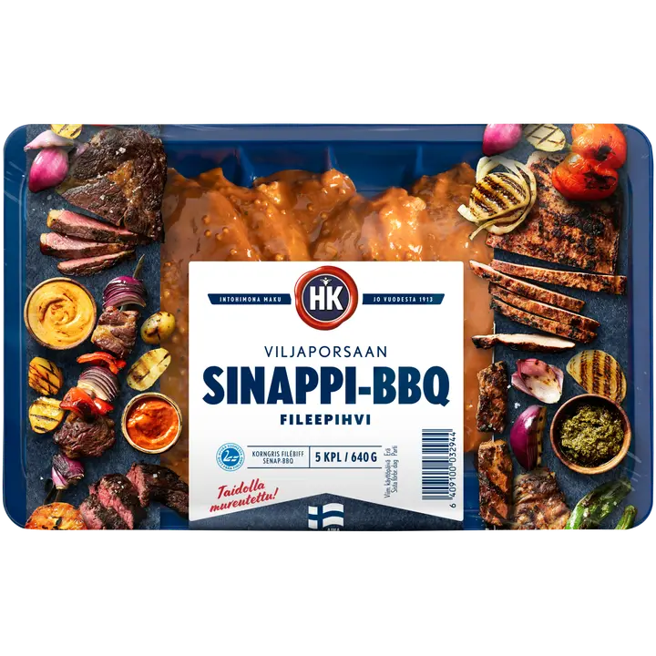 HK Viljaporsaan Fileepihvi sinappi-BBQ 640 g