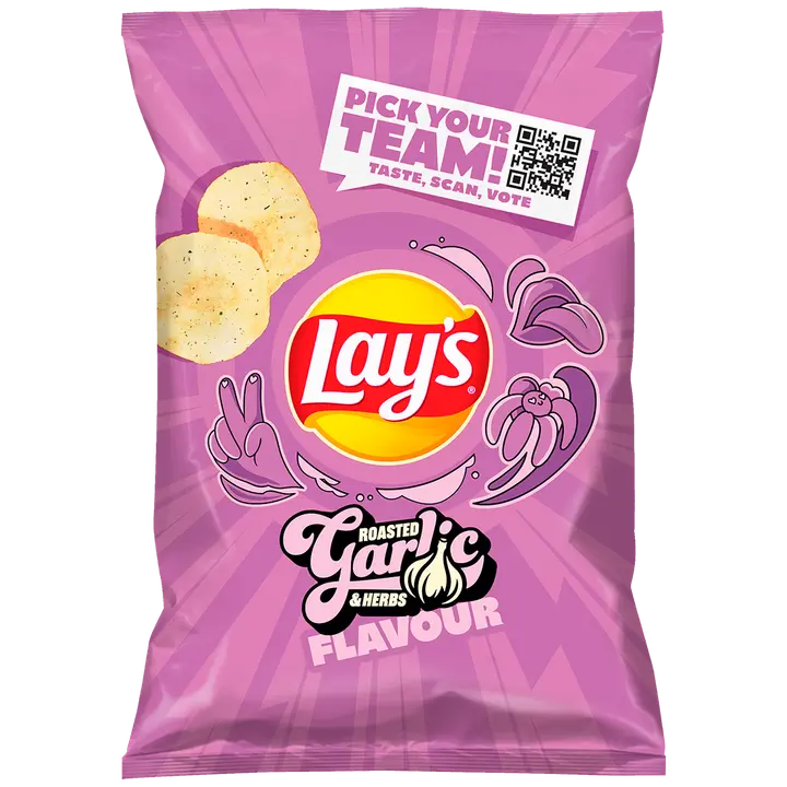 LAY'S MAX Röstitud küüslaugu- ja ürdimaitselised kartulikrõpsud 0,13kg