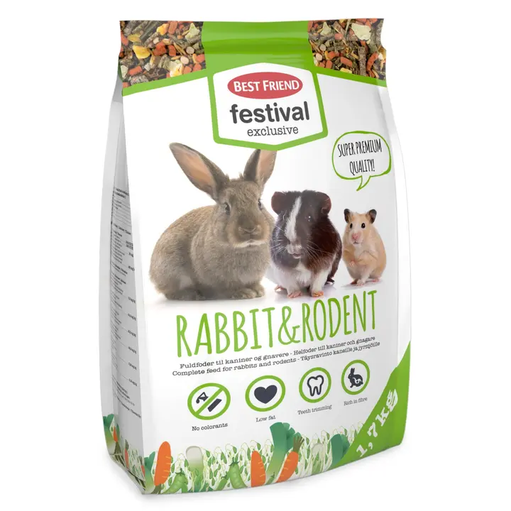 Best Friend küülikute ja näriliste täissööt 1,7 kg