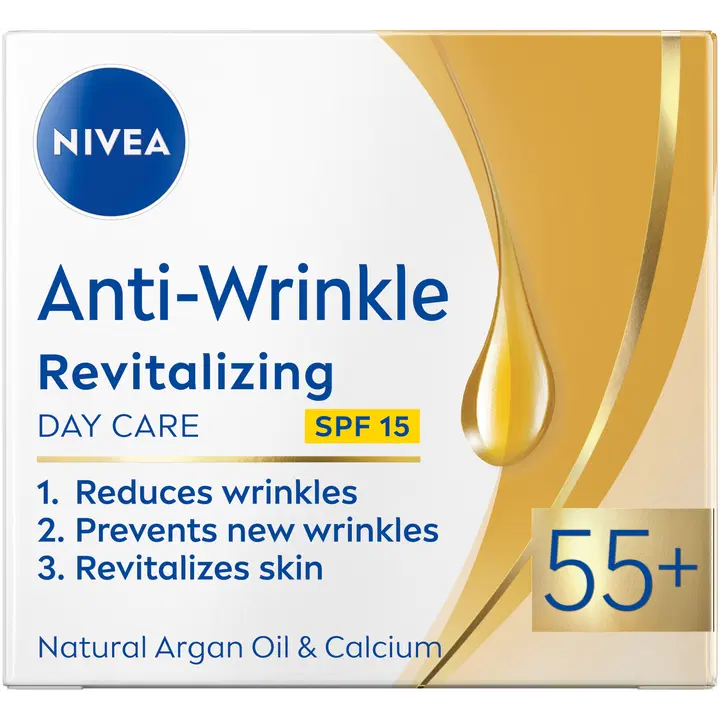NIVEA 50ml Anti-Wrinkle + Revitalizing Day Care 55+ -päivävoide