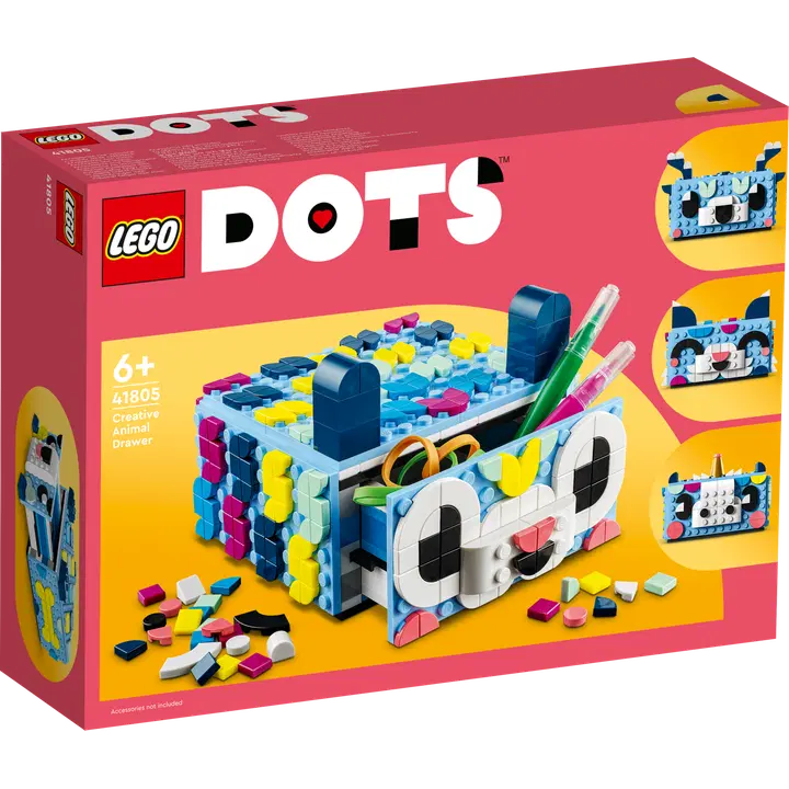 LEGO DOTS 41805 - Iloinen eläinlipasto