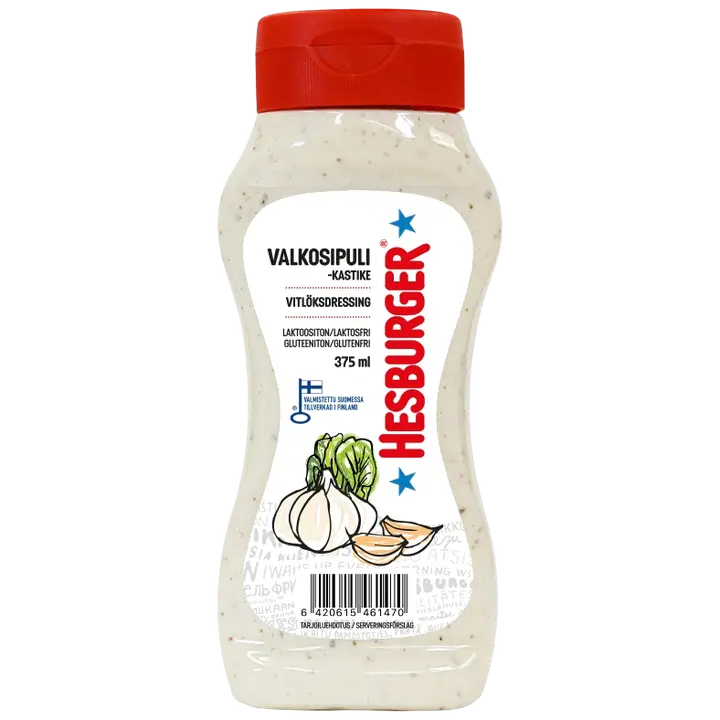 Hesburger Valkosipulikastike 375ml