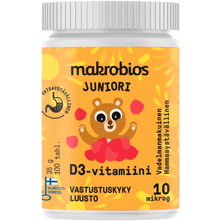 Makrobios Juniori D-vitamiini 10 mcg 100 kpl 35g