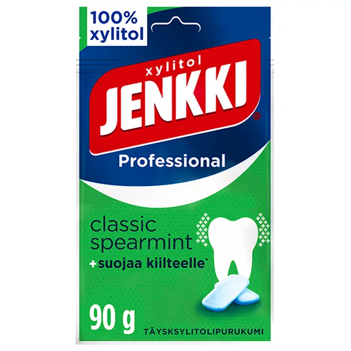 Jenkki Professional Classic Spearmint täysksylitolipurukumi 90g