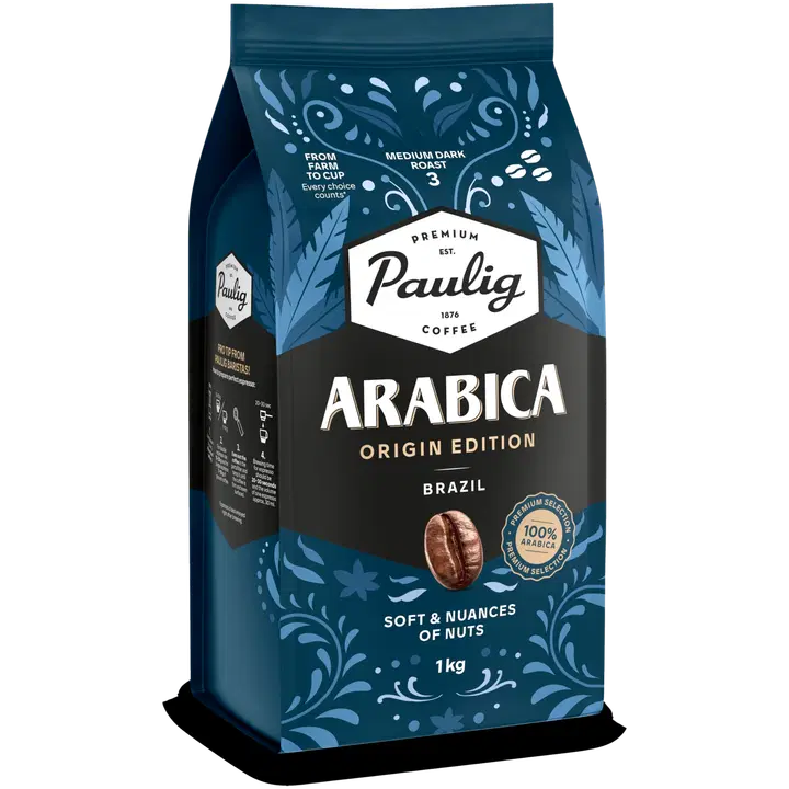 Paulig Arabica Origin Edition Brazil kohvioad 1kg