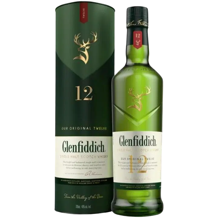 Glenfiddich 12YO Single Malt Scotch Whisky 40%vol 700 ml