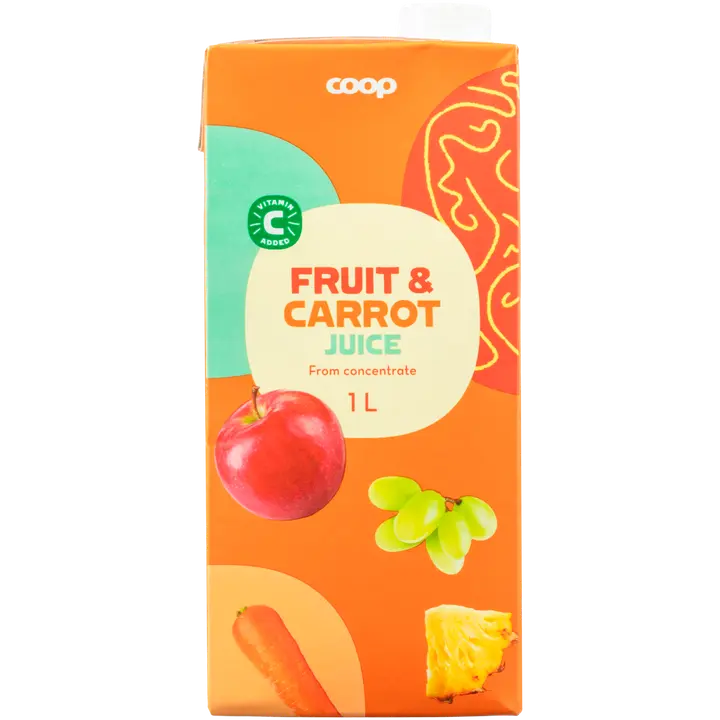 Coop hedelmä-porkkanatäysmehu 1l