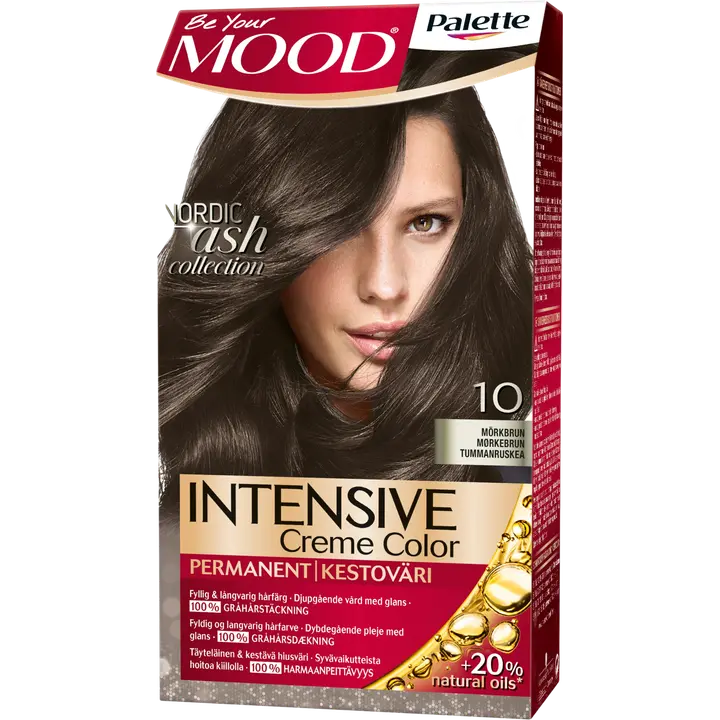 Palette Mood 10 Tummanruskea hiusväri