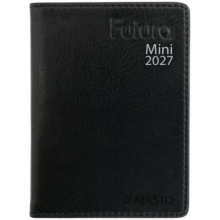 Ajasto taskukalenteri Futura Mini, musta
