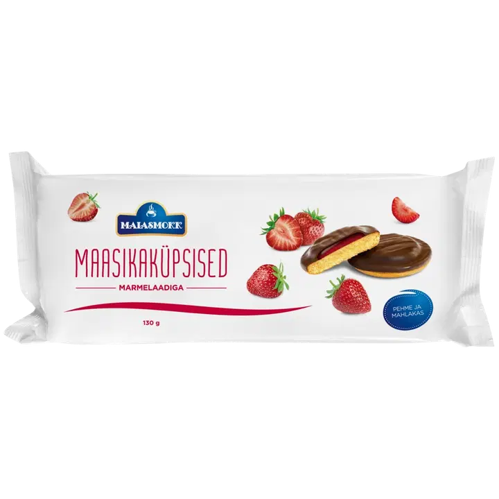 Maiasmokk maasikaküpsised marmelaadiga 135g