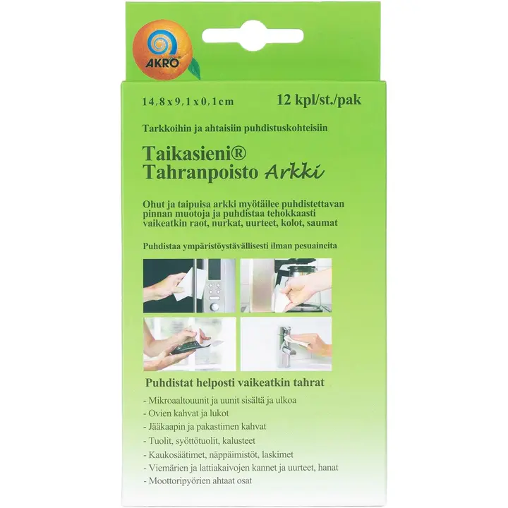 Akro Taikasieni tahranpoisto arkki 12kpl