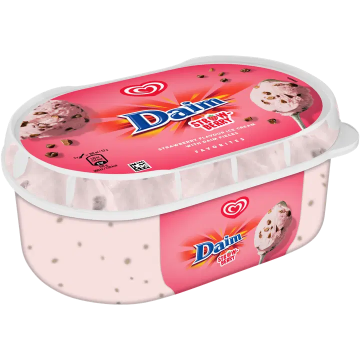 Daim Maasikajäätis 825 ml/432 g