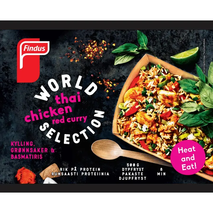 Findus World Selection Thai Red Curry Chicken 500g, pakaste