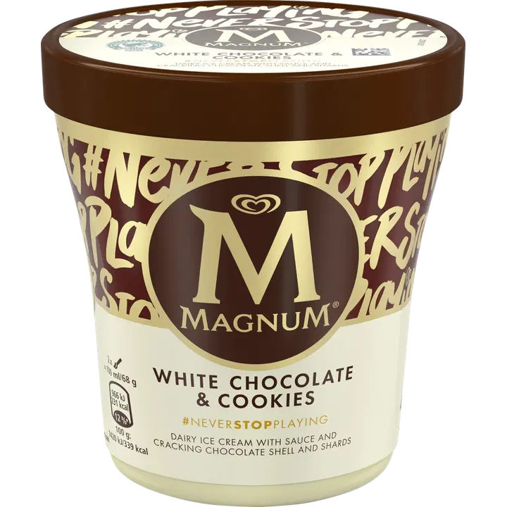 Magnum White Chocolate & Cookies Jäätelö 440ml/300g