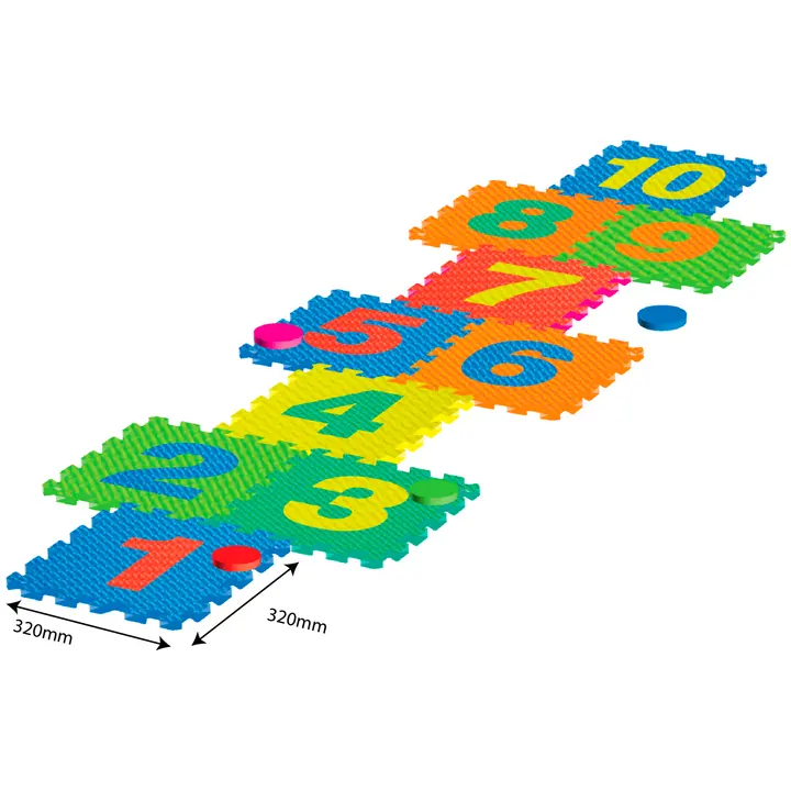 Põrandapuzzle numbrid/keksumatt