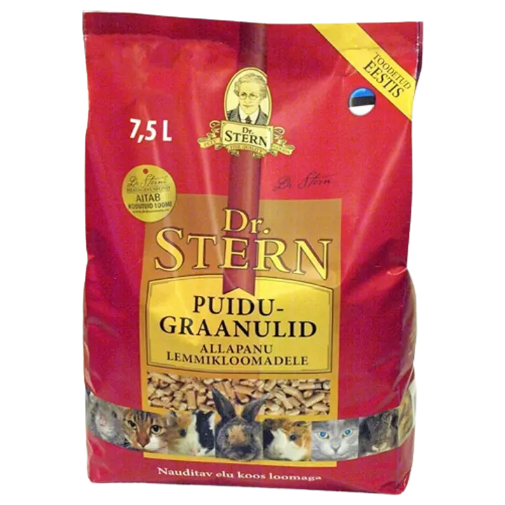 Dr.Stern puidugraanulid lemmikloomadele 7,5 l