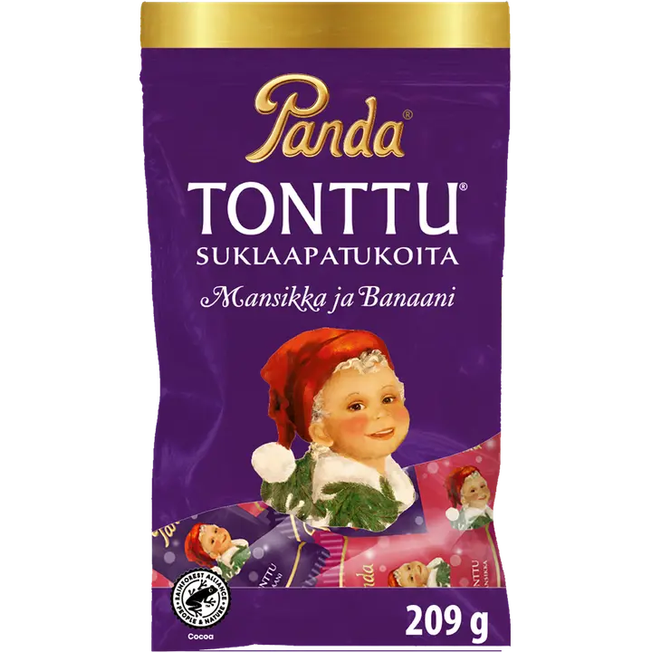 Panda Tonttu suklaapatukka 209g