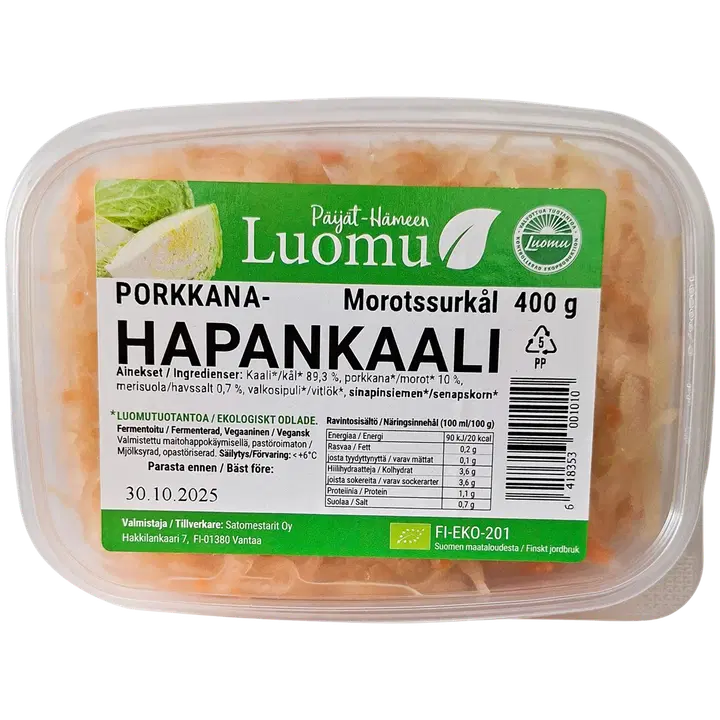 Go Hapan luomu porkkanahapankaali 400 g