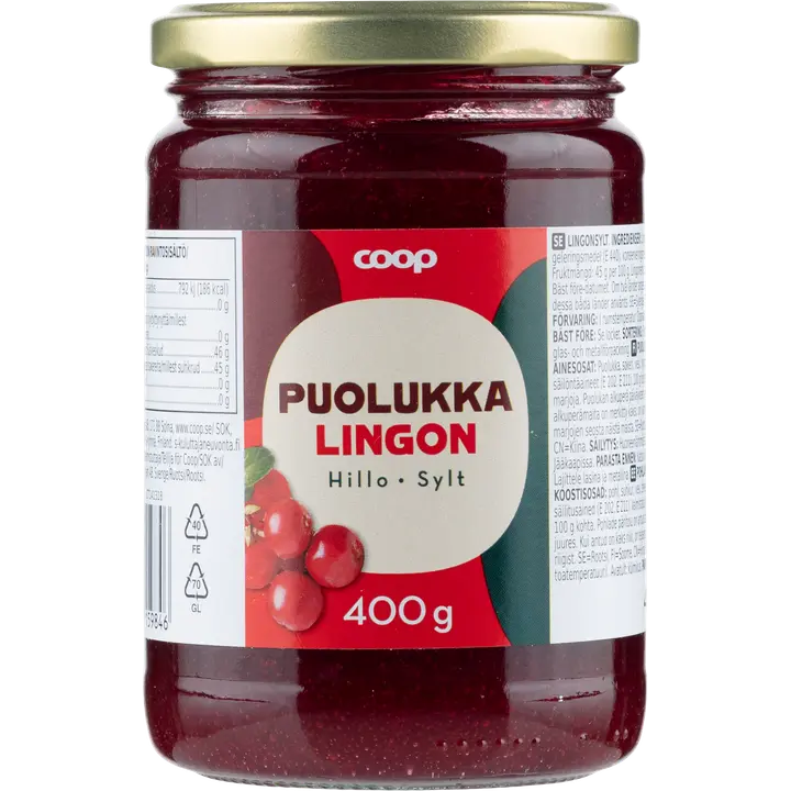 Coop puolukkahillo 400 g