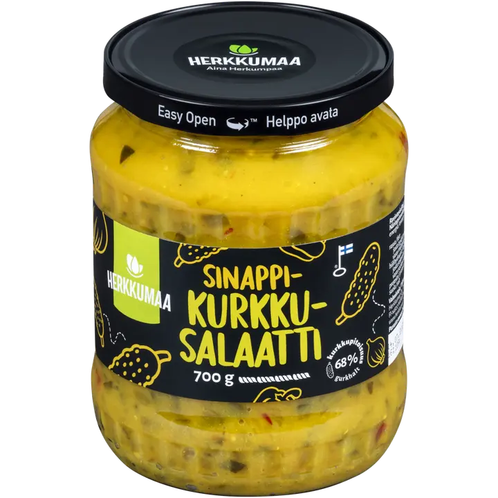 Herkkumaa Sinappikurkkusalaatti 700g