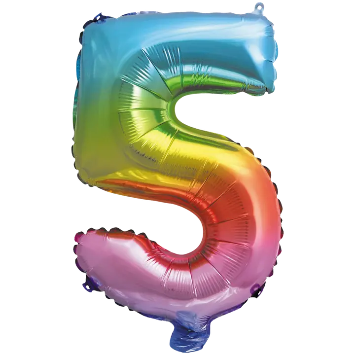 Decorata Party foliopallo Rainbow 35 cm No. 5