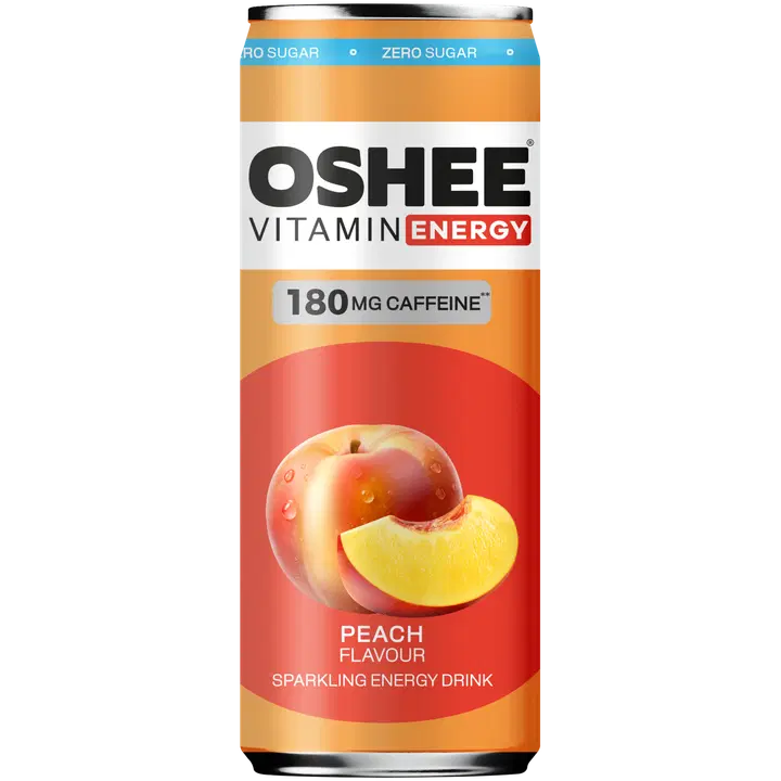 OSHEE Energy drink Peach Zero 330ml