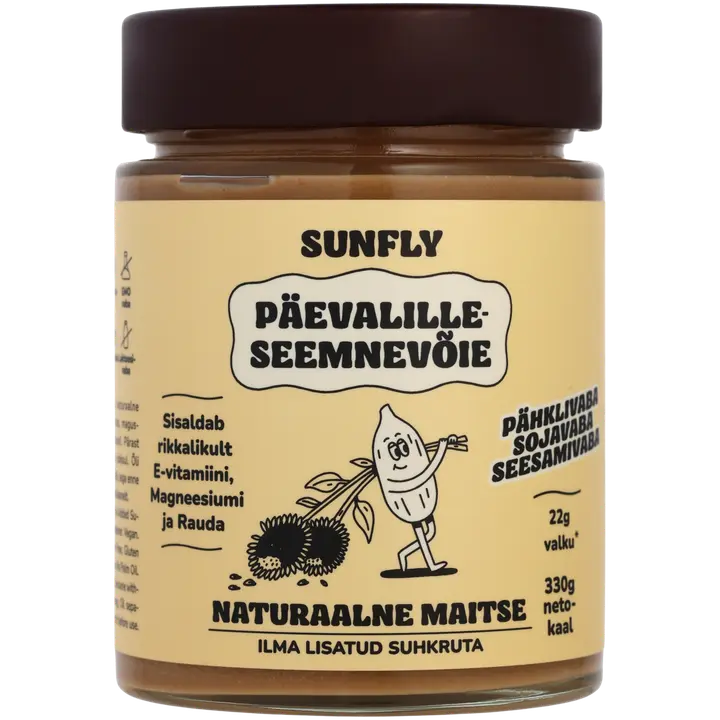 Sunfly päevalilleseemnevõie naturaalne ilma lisatud suhkruta, 330g