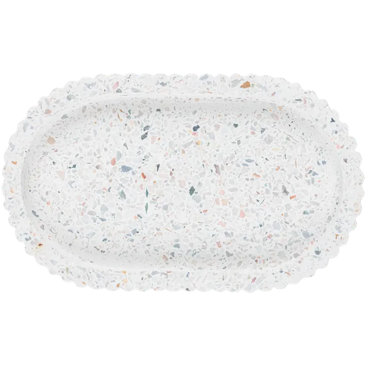 House kynttiläalusta Terrazzo, soikea