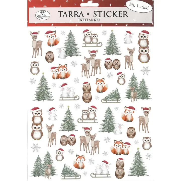 J.K. Primeco jättitarra-arkki Metsäneläimet joulu