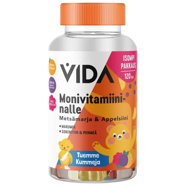 Vida Monivitamiininalle metsämarja & appelsiini 120 kpl / 240 g