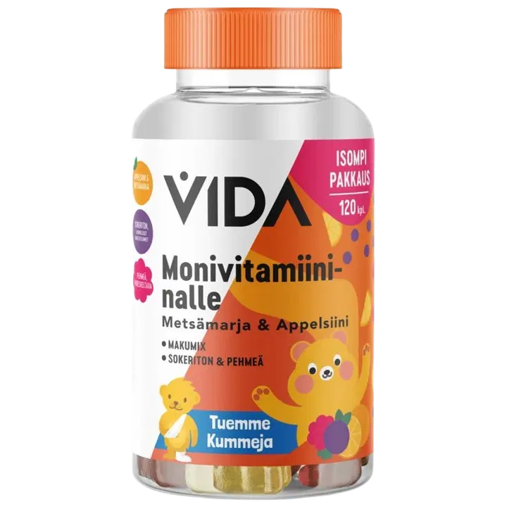 Vida Monivitamiininalle metsämarja & appelsiini 120 kpl / 240 g