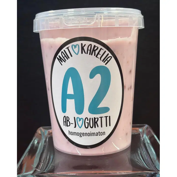 MaitoKarelia  Vadelma A2-jogurtti 450 g
