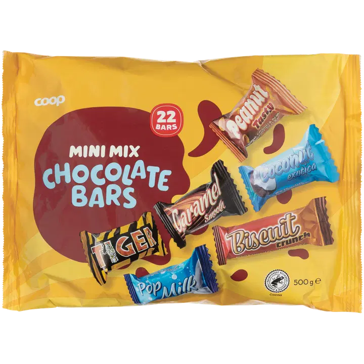 Coop mini šokolaadibatoonide segukott 500g
