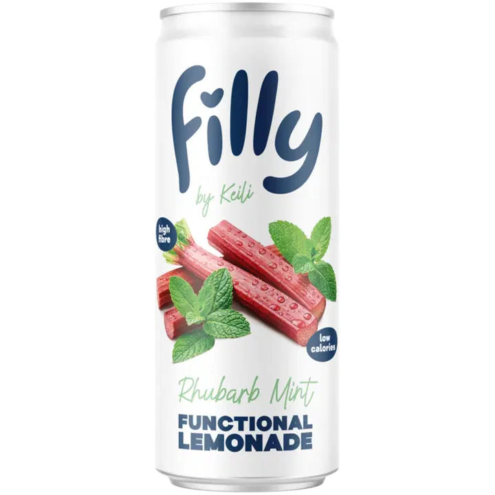 FILLY Rabarberi-mündi prebiootiline karastusjook 355ml