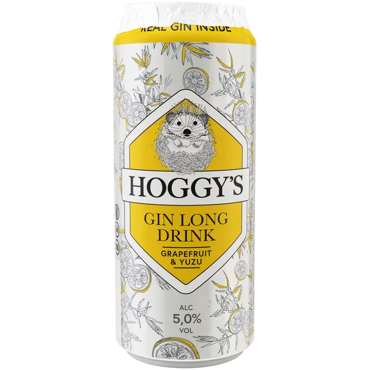 Hoggys gin long drink grapefruit&yuzu 500ml