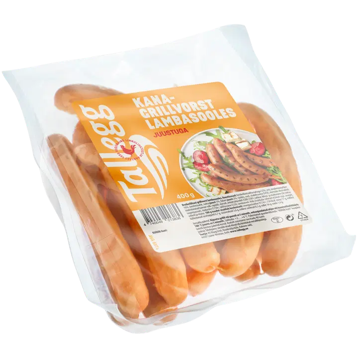 Tallegg Kanagrillvorst juustuga lambasooles 400 g