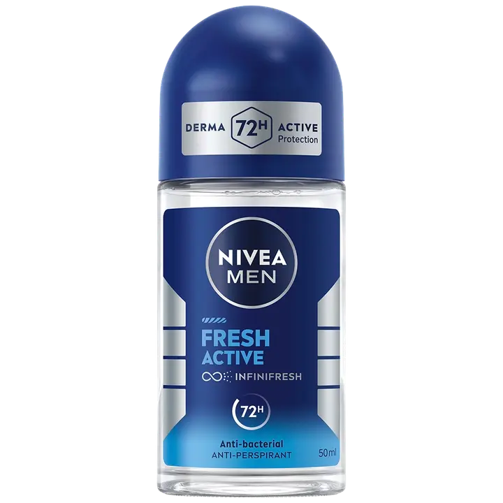 NIVEA MEN 50ml Fresh Active Deo Roll-On -antiperspirantti