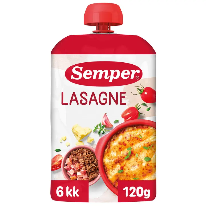 Semper Lasagne lastenateria 6kk 120g