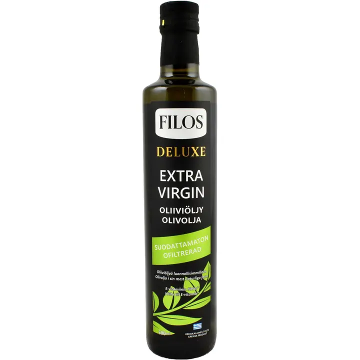 Filos Deluxe 500ml suodattamaton ekstra-neitsytoliiviöljy
