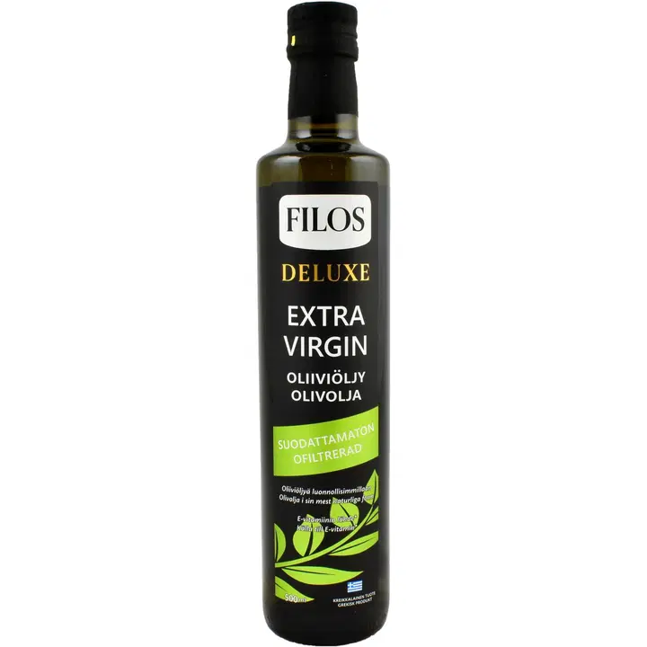 Filos Deluxe 500ml suodattamaton ekstra-neitsytoliiviöljy