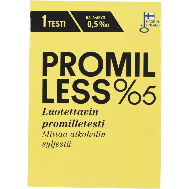 Promilless promilletesti kertakäyttötesti 0,5 1kpl