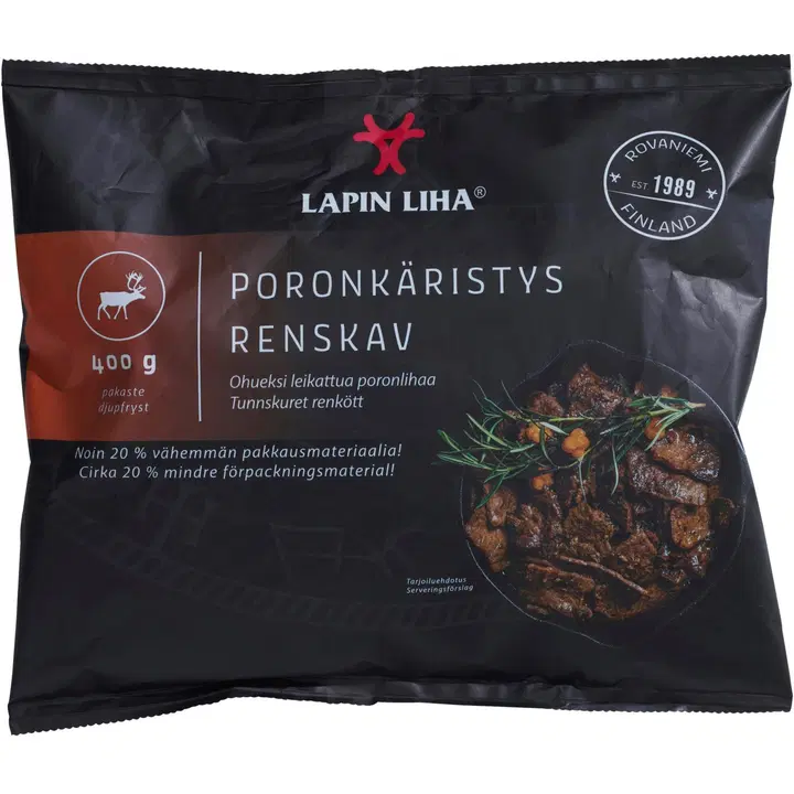 Lapin Liha poronkäristys 400g pakaste