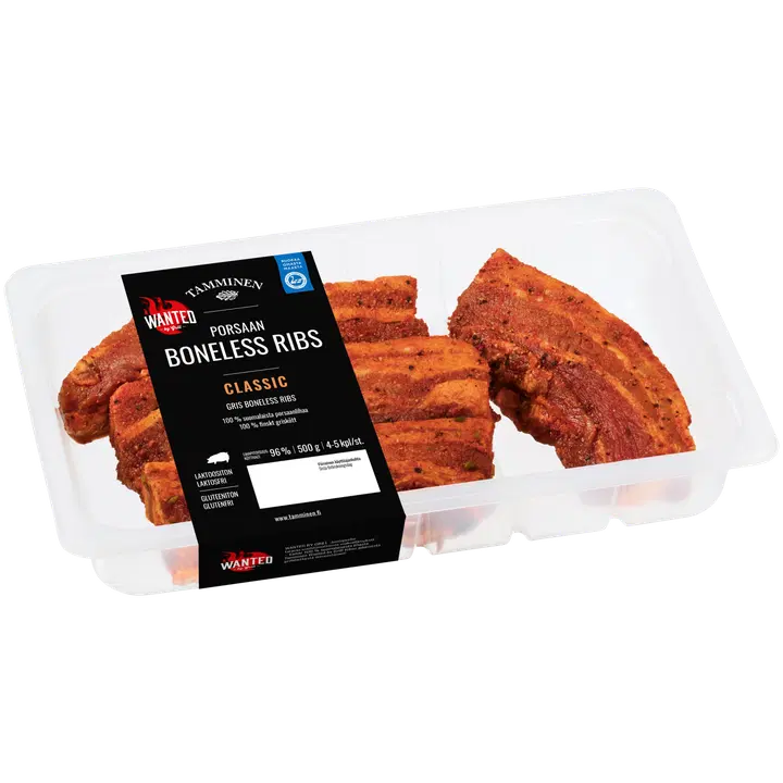 Tamminen porsaan Boneless Ribs classic 500g
