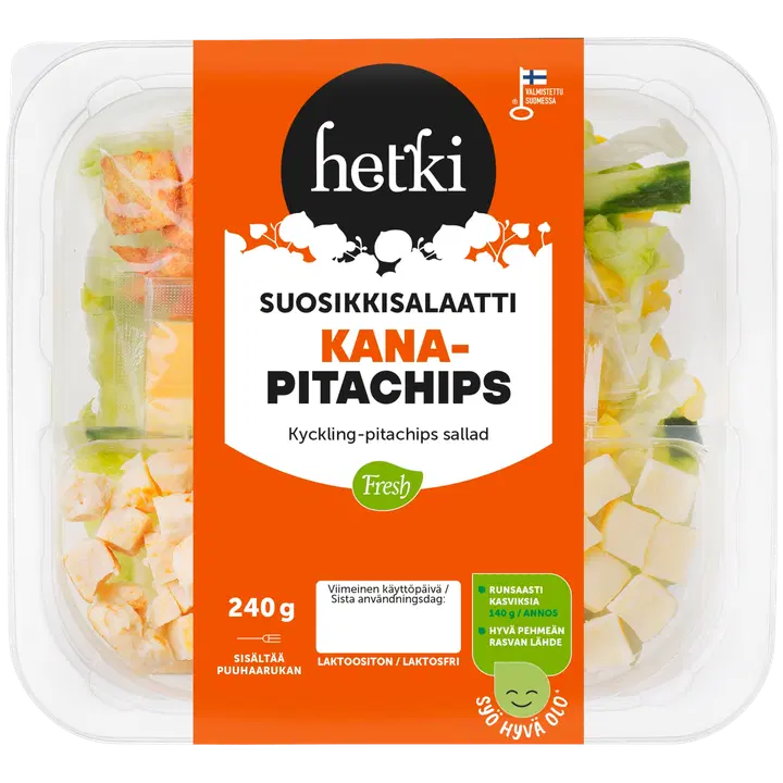 Fresh Hetki Suosikkisalaatti Kana-pitachips 240 g
