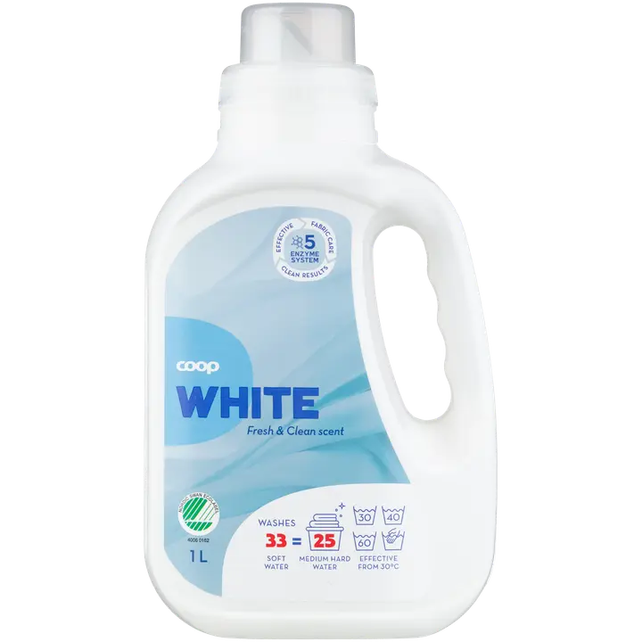 Coop White valkopyykinpesuneste 1 l