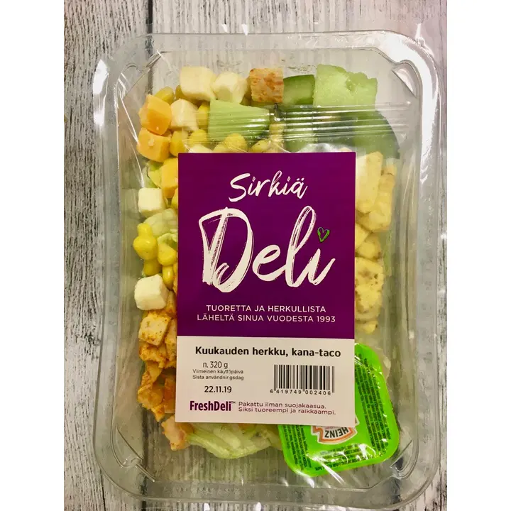 Sirkiä Deli kana-taco herkkusalaatti 320g