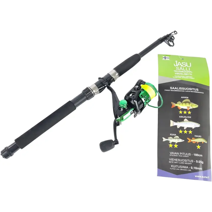 Teleskoopkomplekt Sälli 180cm 5-25g