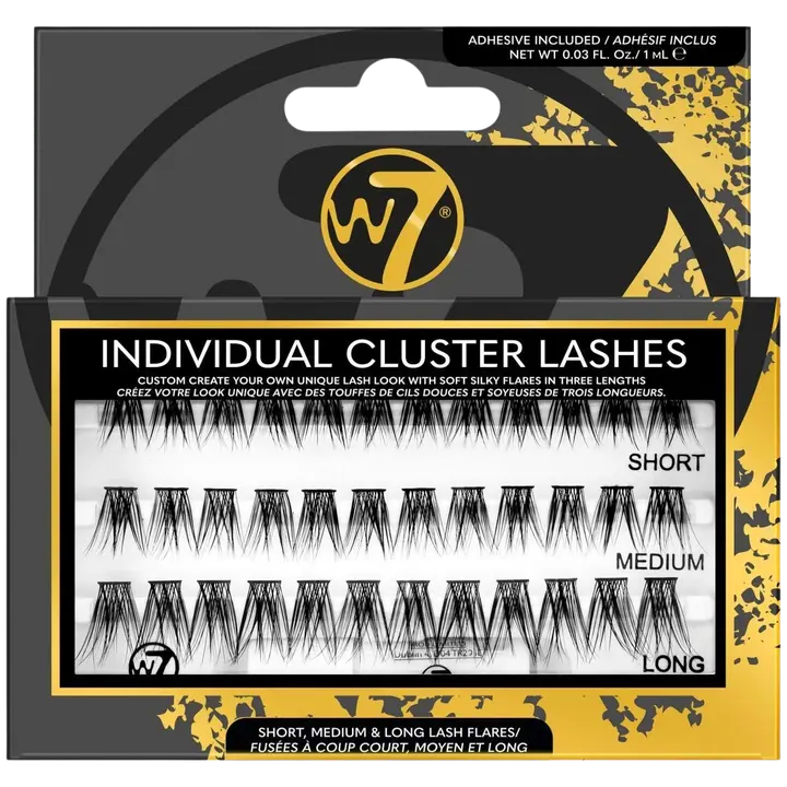W7 Irtoripset ja liima Cluster Lashes