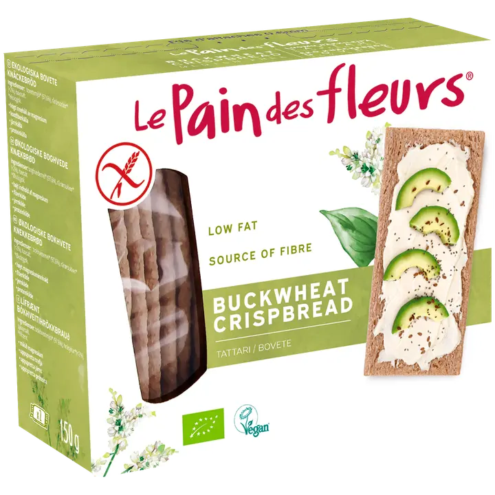 LePain des Fleur luomu tattarinäkkileipä gluteeniton 150g