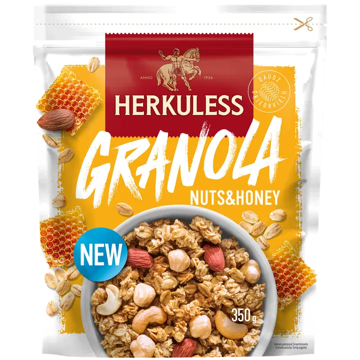 Herkuless granola müsli pähklite ja meega 350g
